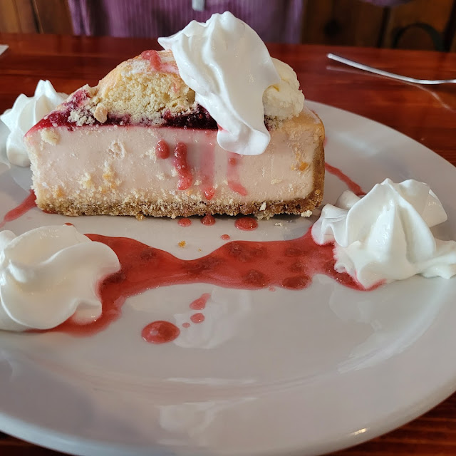 Raspberry Donut Cheesecake