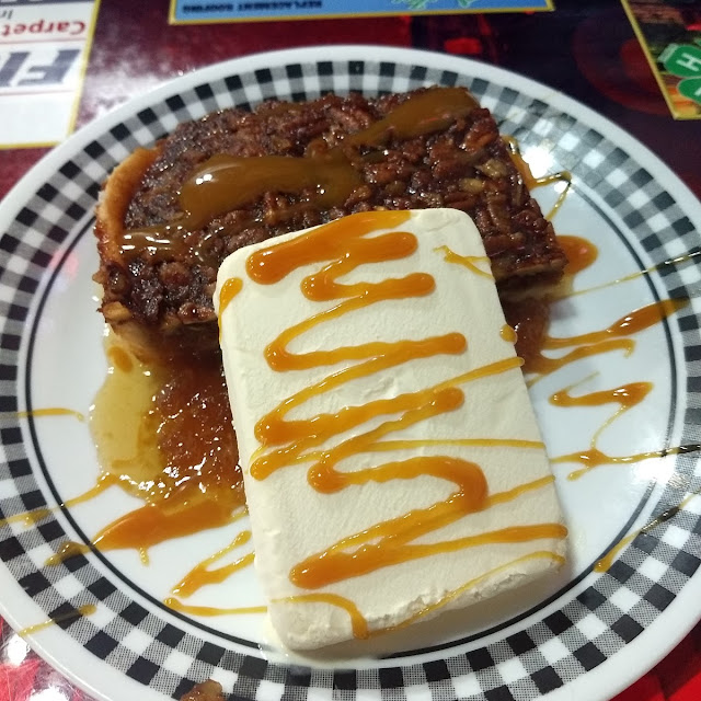 Pecan Pie Cobbler with Ice Cream