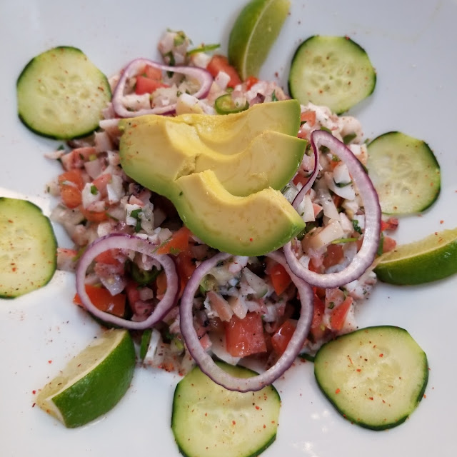 Seafood Ceviche Tostada