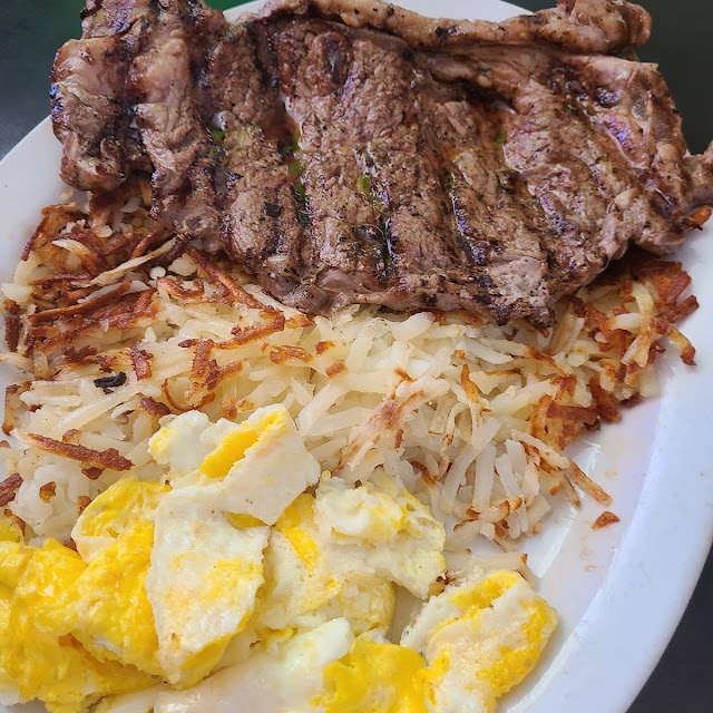 Buffalo Steak and Eggs