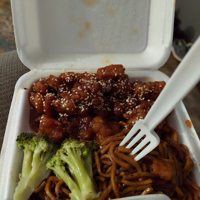 Sesame Chicken with Noodles