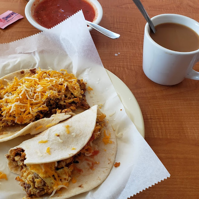 Chorizo Egg and Cheese Tacos