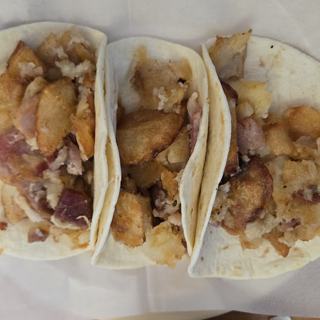 Potato and Bacon Tacos