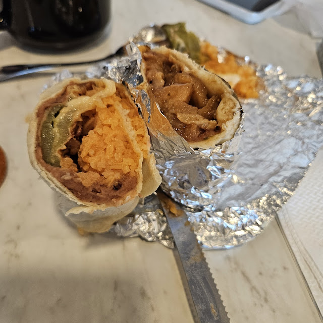 Chile Relleno and Chicharron Burritos