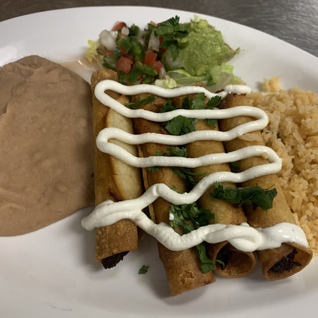 Flauta's Lunch Plate