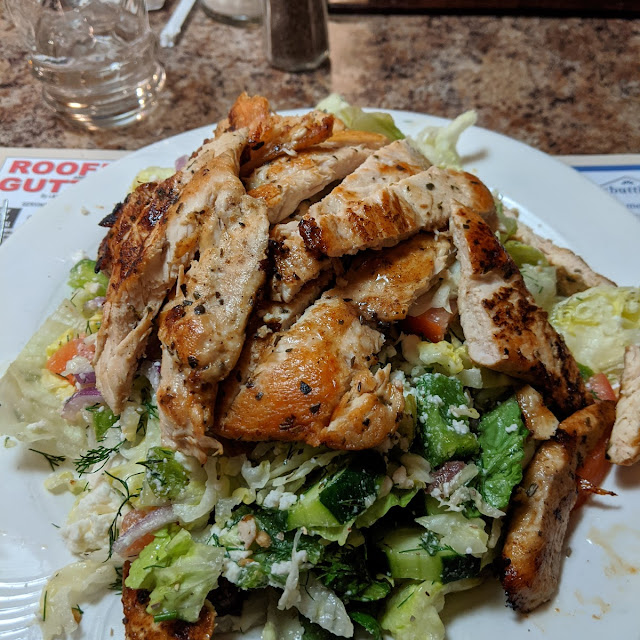 Large Greek Salad with Chicken