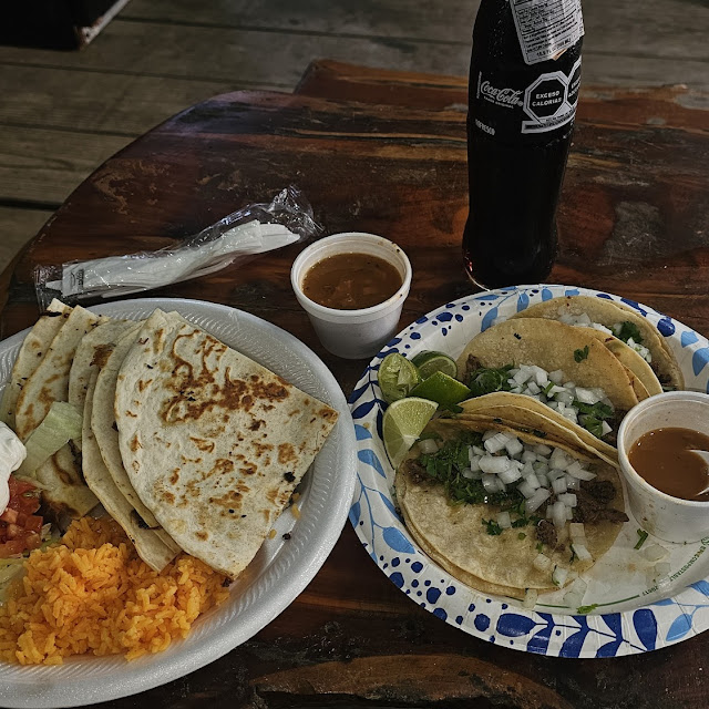 Quesadilla and Street Tacos