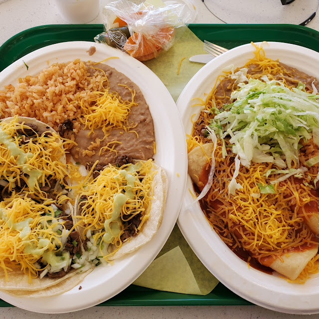 Street Taco Dinner & Enchilada Plate
