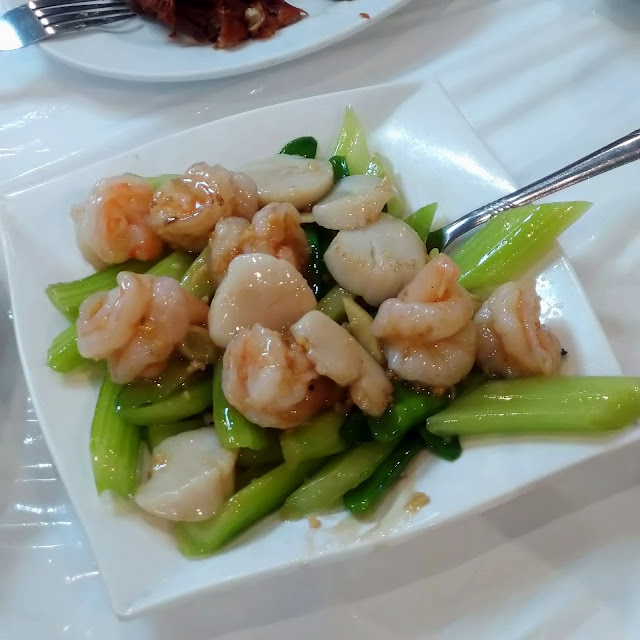 Shrimp with Bean Spouts and Celery