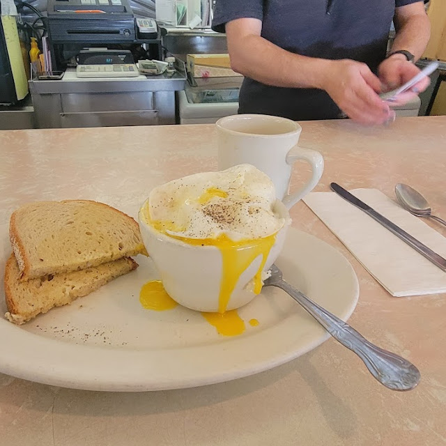 Grits with Egg over Easy
