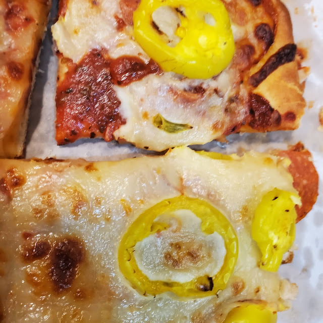 Pepperoni and Banana Pepper Pizza