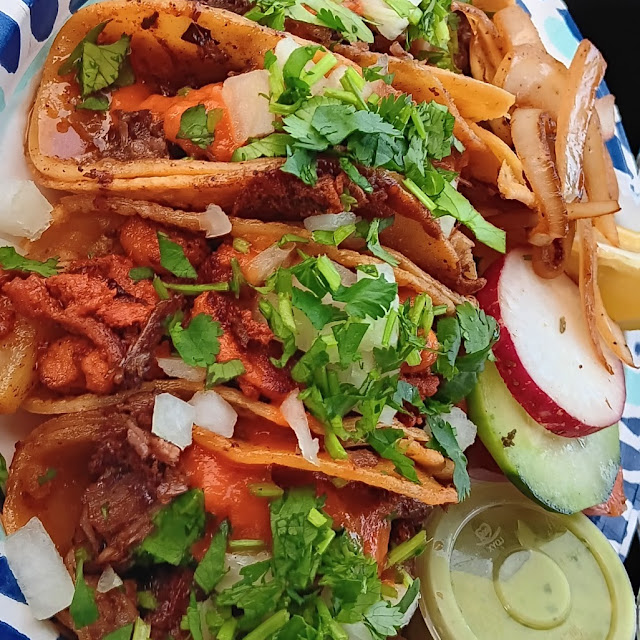 Cabeza Lengua and Pastor Taco
