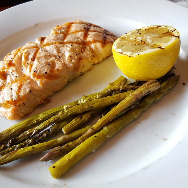 Simply Grilled Salmon with Asparagus