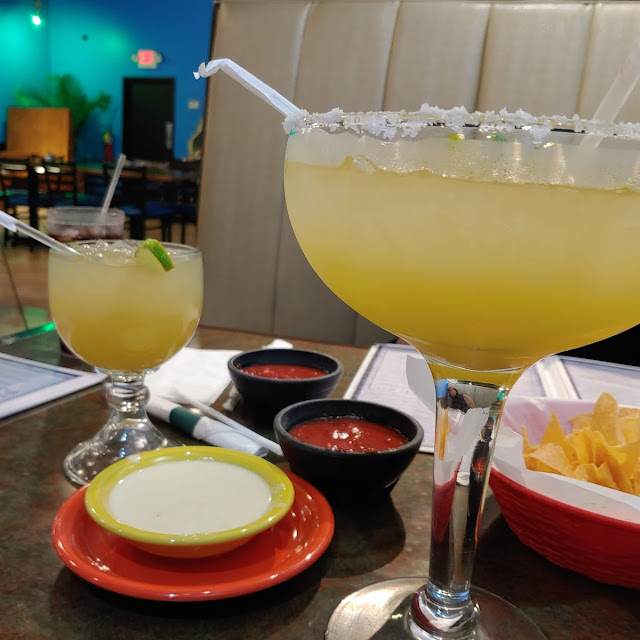 Baby and Mega Margaritas with Chips and Salsa