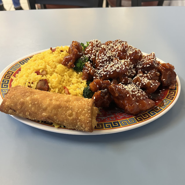 Combo Sesame Chicken with Pork Fried Rice