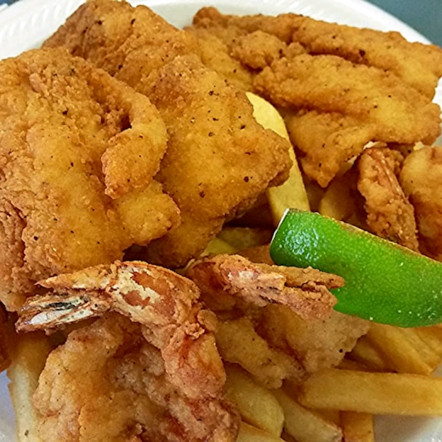 Catfish and Shrimp Platter