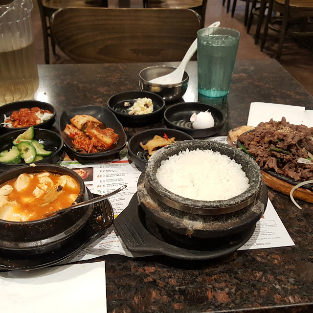 Bulkogi and Seafood Tofu Soup Combo