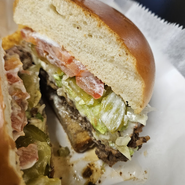 Nola Burger Poboy Burger with Roast Beef Debris & Swiss