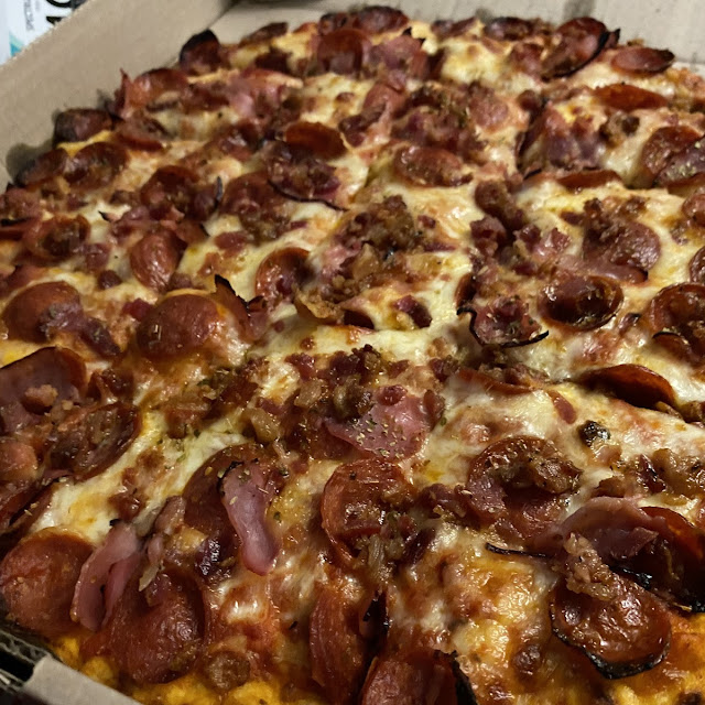 Pepperoni Ham and Bacon Pizza