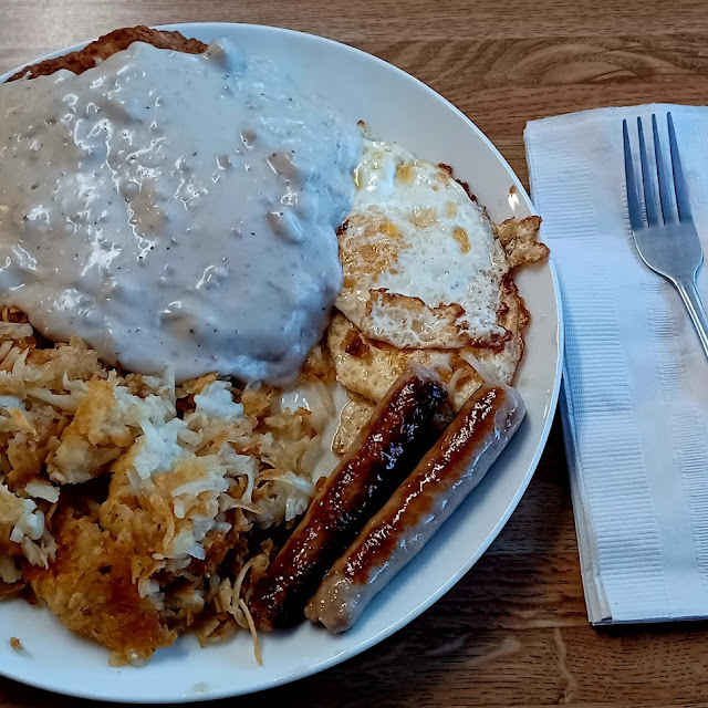 Country Fried Steak and Eggs