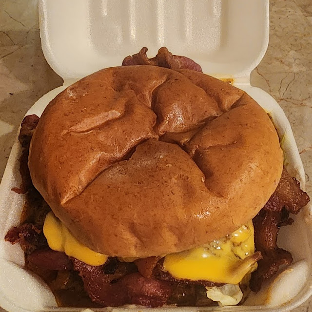 Chili Cheese Bacon Cheeseburger Deluxe