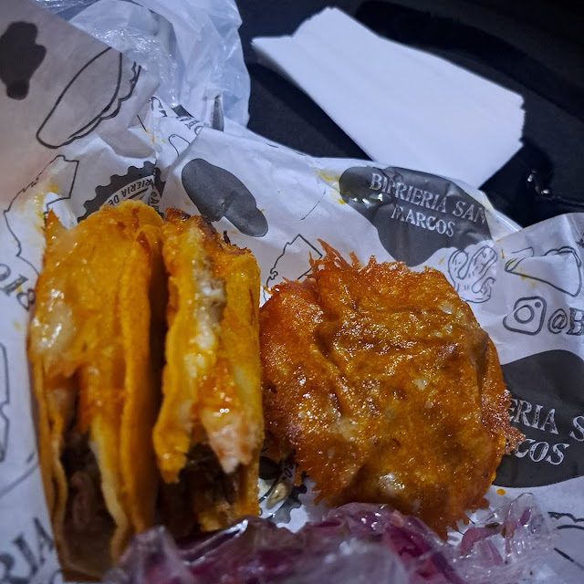 Queso Taco and Vampiro Taco
