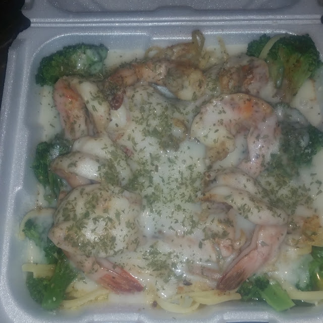 Shrimp and Salmon Alfredo