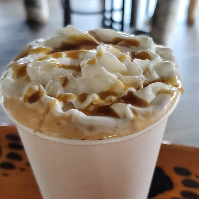 Caramel Macchiato with Whip and Drizzle