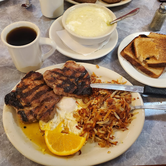 Pork Chops and Eggs