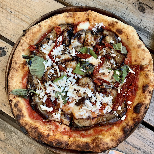Ricotta Eggplant Pizza