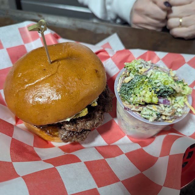 Steam Engine Smash Stack Burger