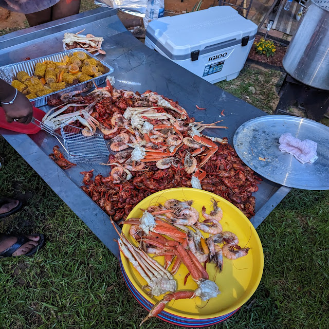 Boiled Shrimp Potatoes and Corn with Crawfish