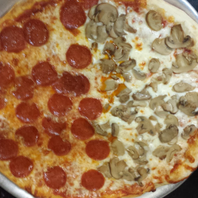 Pepperoni and Mushroom Pizza