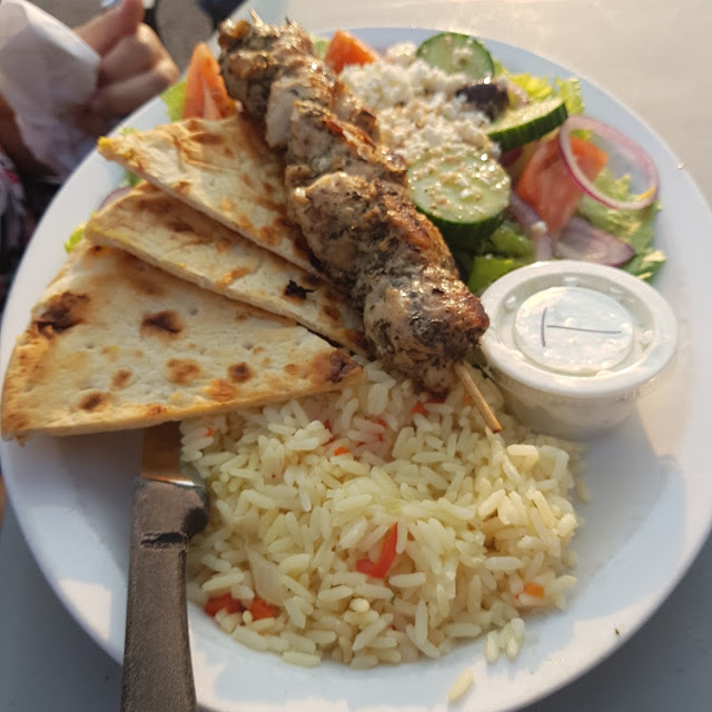 Chicken Souvlaki Platter