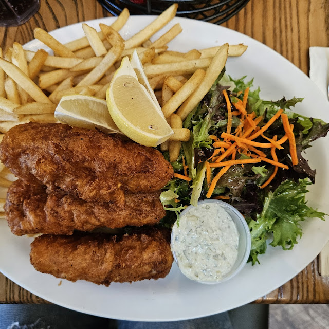Grilled Pork Chop Fish & Chips