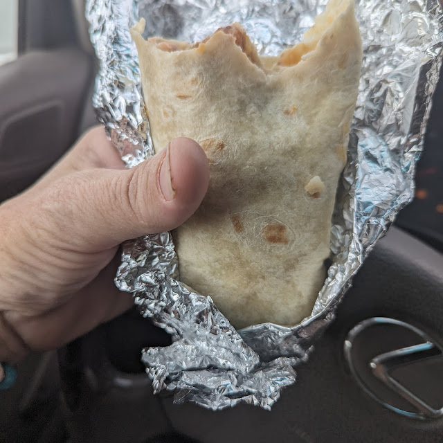 Bean and Chicharron Burrito