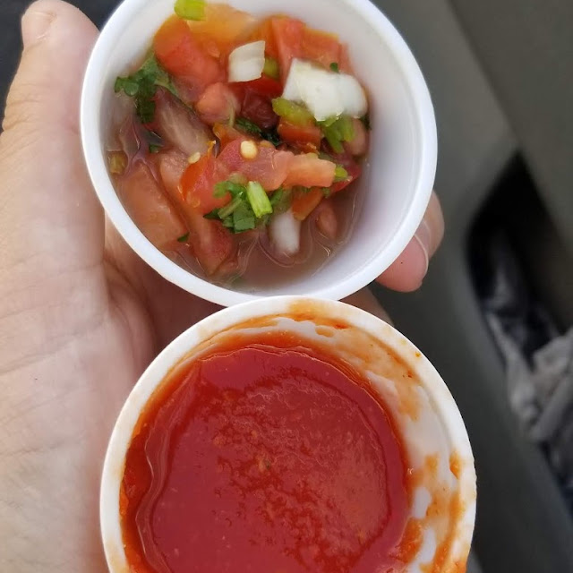 Mild Salsa Pico De Gallo and Hot Salsa