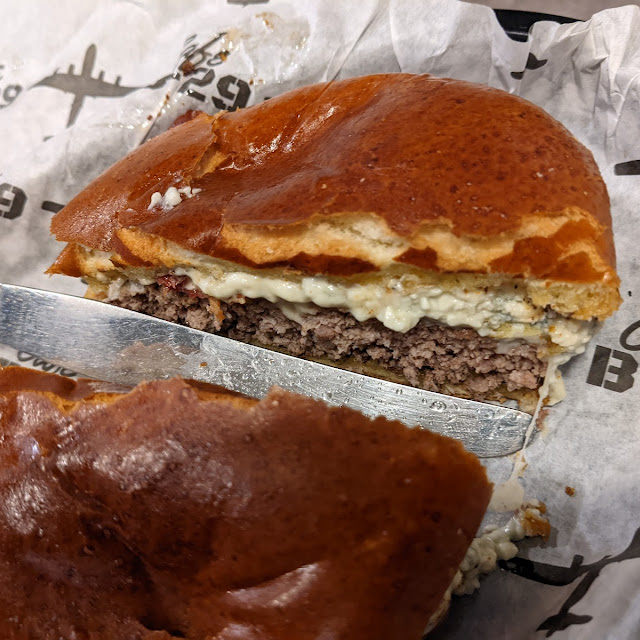 Black and Bleu Burger