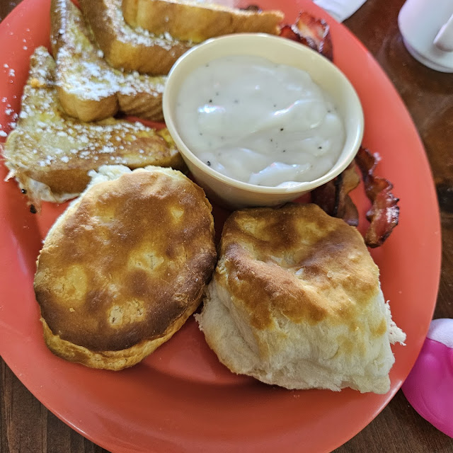 French Toast with Biscuits and Gravy