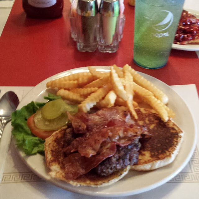 Bacon Burger and Fries