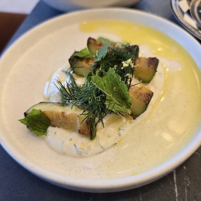 Grilled Zucchini with Yogurt