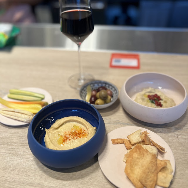 Hummus Plate and Baba Ghanoush
