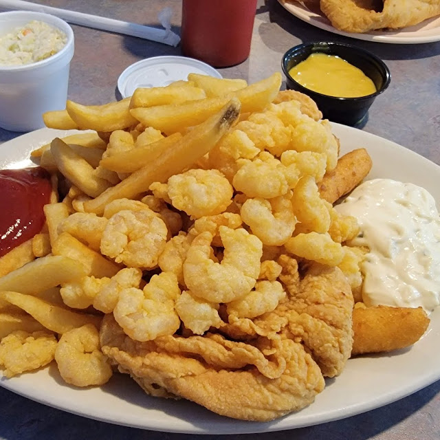 Chicken Tenders and Popcorn Shrimp