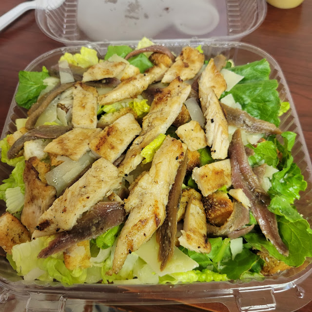 Chicken Caesar Salad with Anchovies