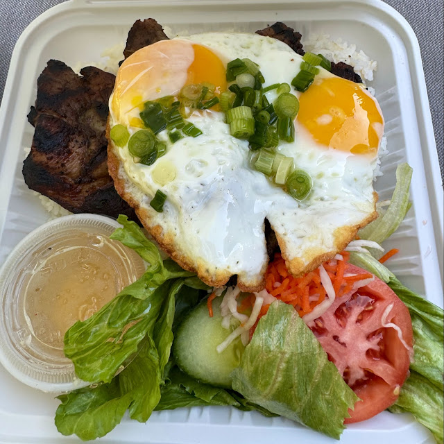 C6 Grilled Pork Chop and Fried Egg