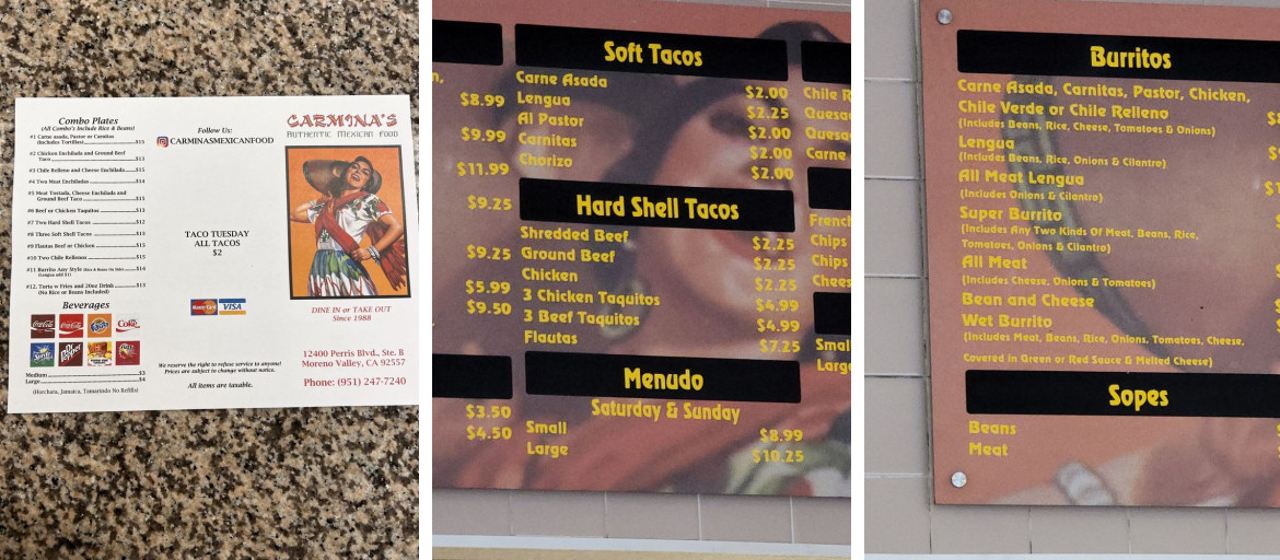 Carmina's Mexican Food