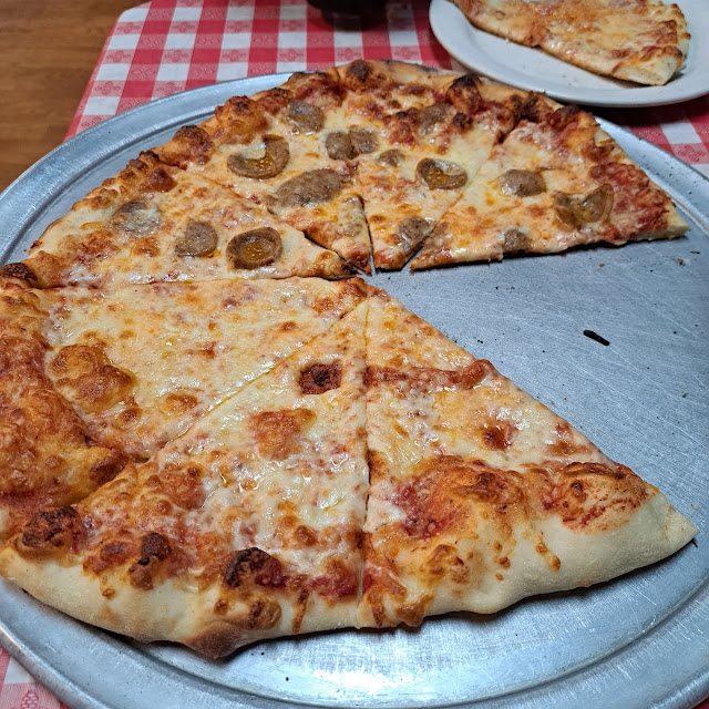 Cheese and Sausage Pizza