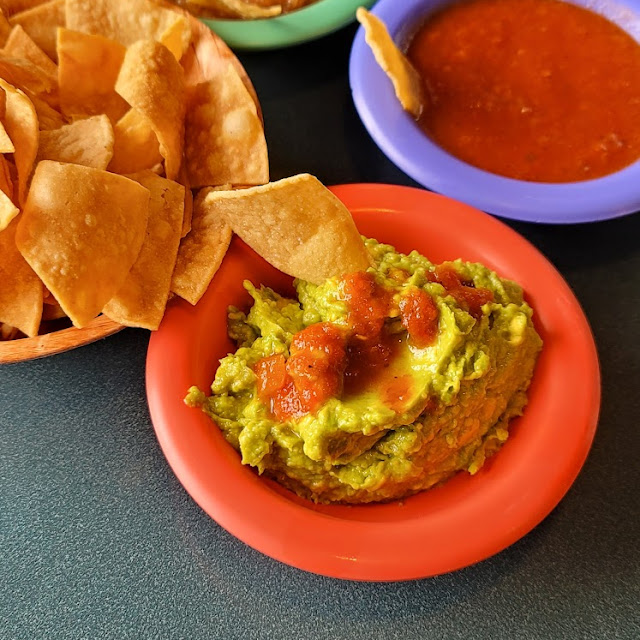 Guacamole with Chips and Salsa
