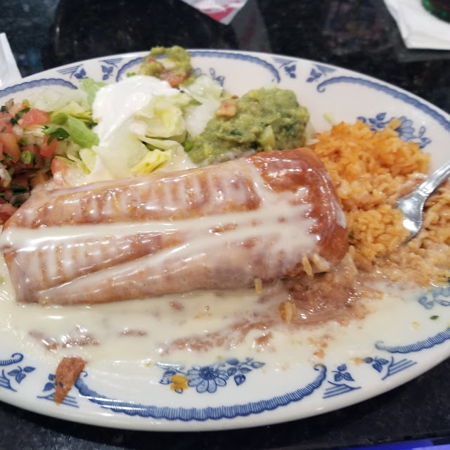 Fajita Chicken Lunch Chimichanga