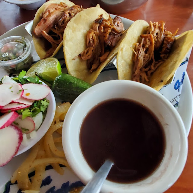 Tacos De Carnitas with Black Beans